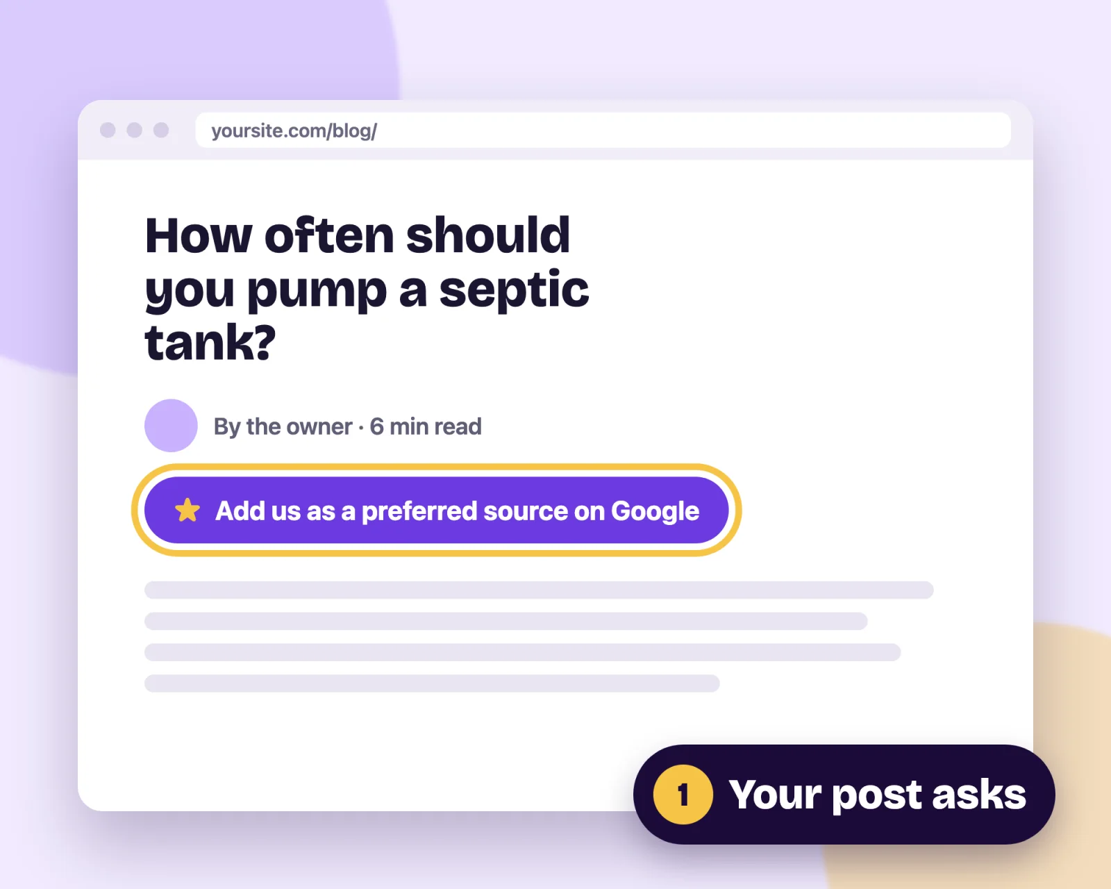 A blog post with an Add us as a preferred source on Google button under the byline